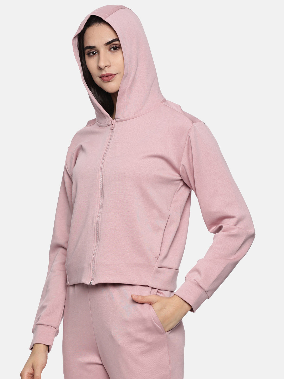 Women's Modal Tech Flex Hoodie - Heart Lilac