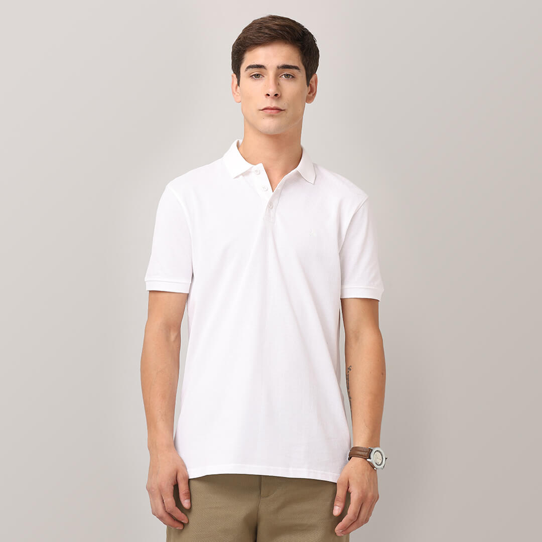 Polo T-Shirts - White