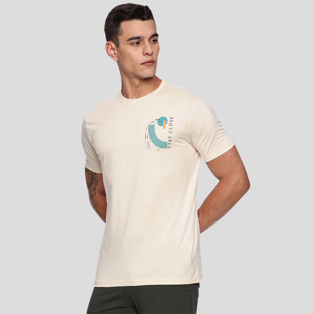 Graphic Printed T-shirt - Oat