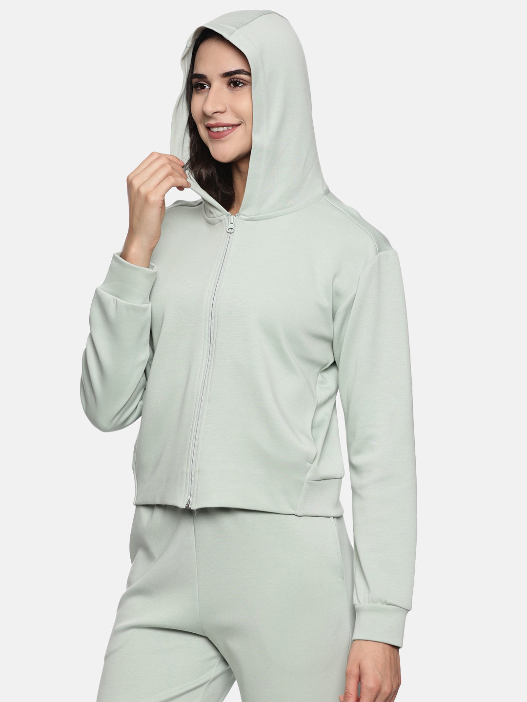 Women's Modal Tech Flex Hoodie - Heart Green