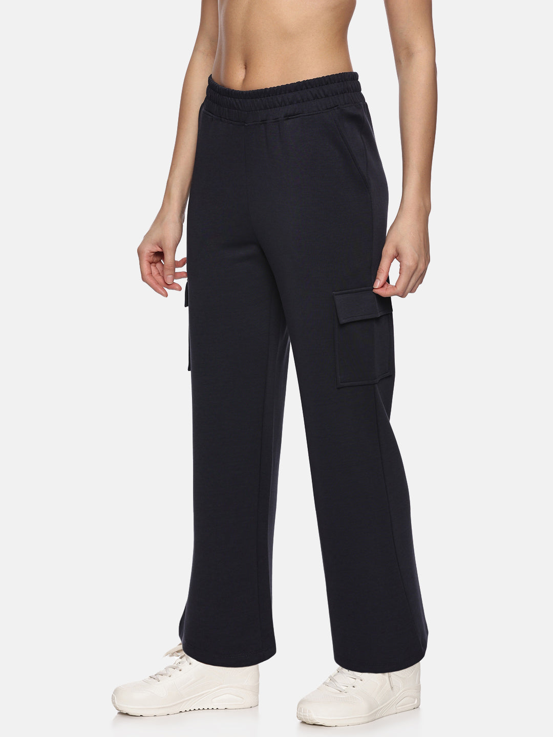 Womens Modal Tech Flex Cargo Pants - Jet Navy