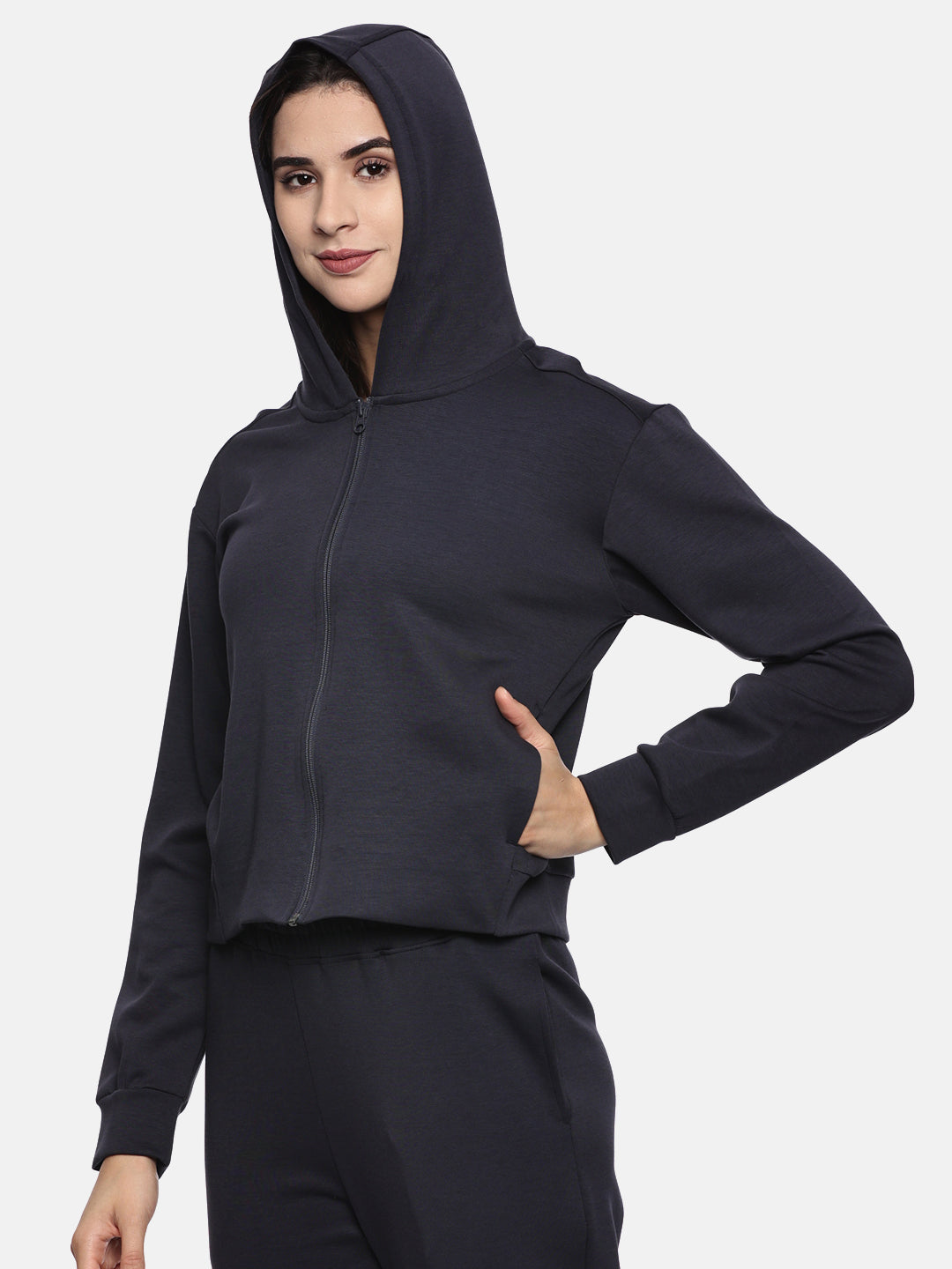 Women's Modal Tech Flex Hoodie - Jet Navy