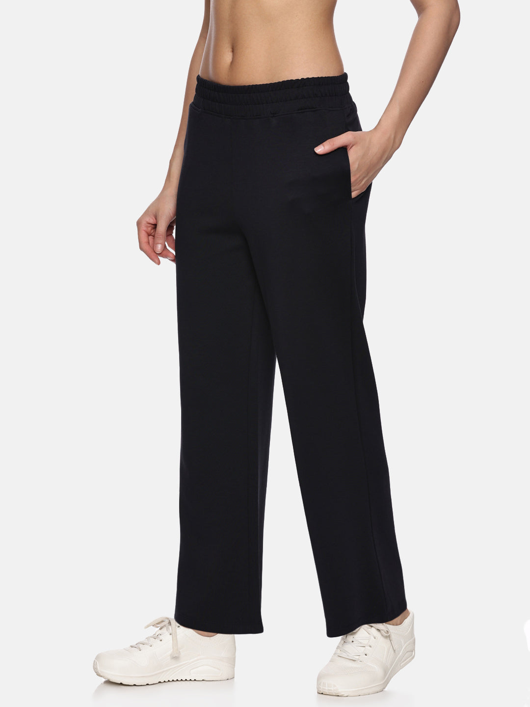 Womens Modal Tech Flex Flare Pants - Pacific Navy