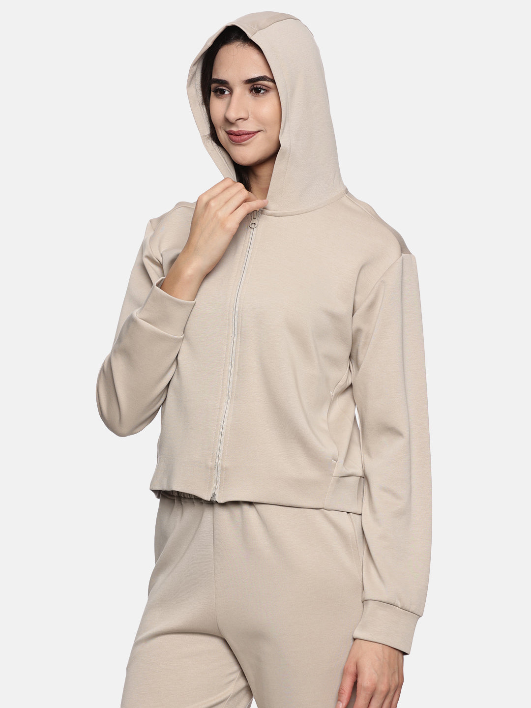 Women's Modal Tech Flex Hoodie - Bliss Beige