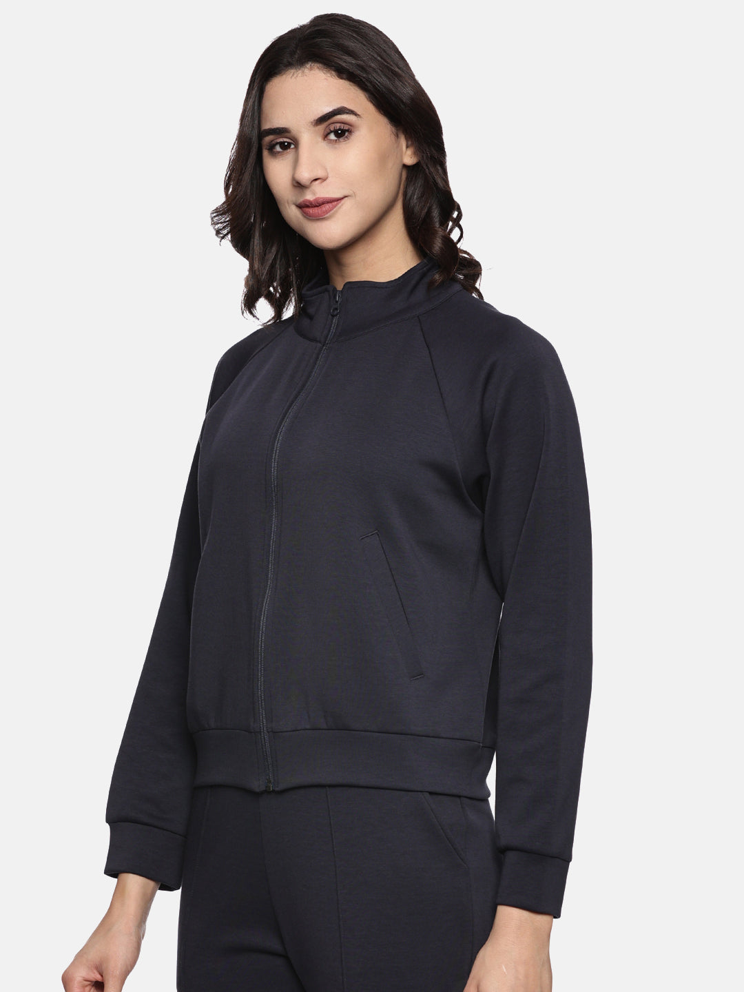 Women's Modal Tech Flex Zip-up Sweatshirt - Jet Navy