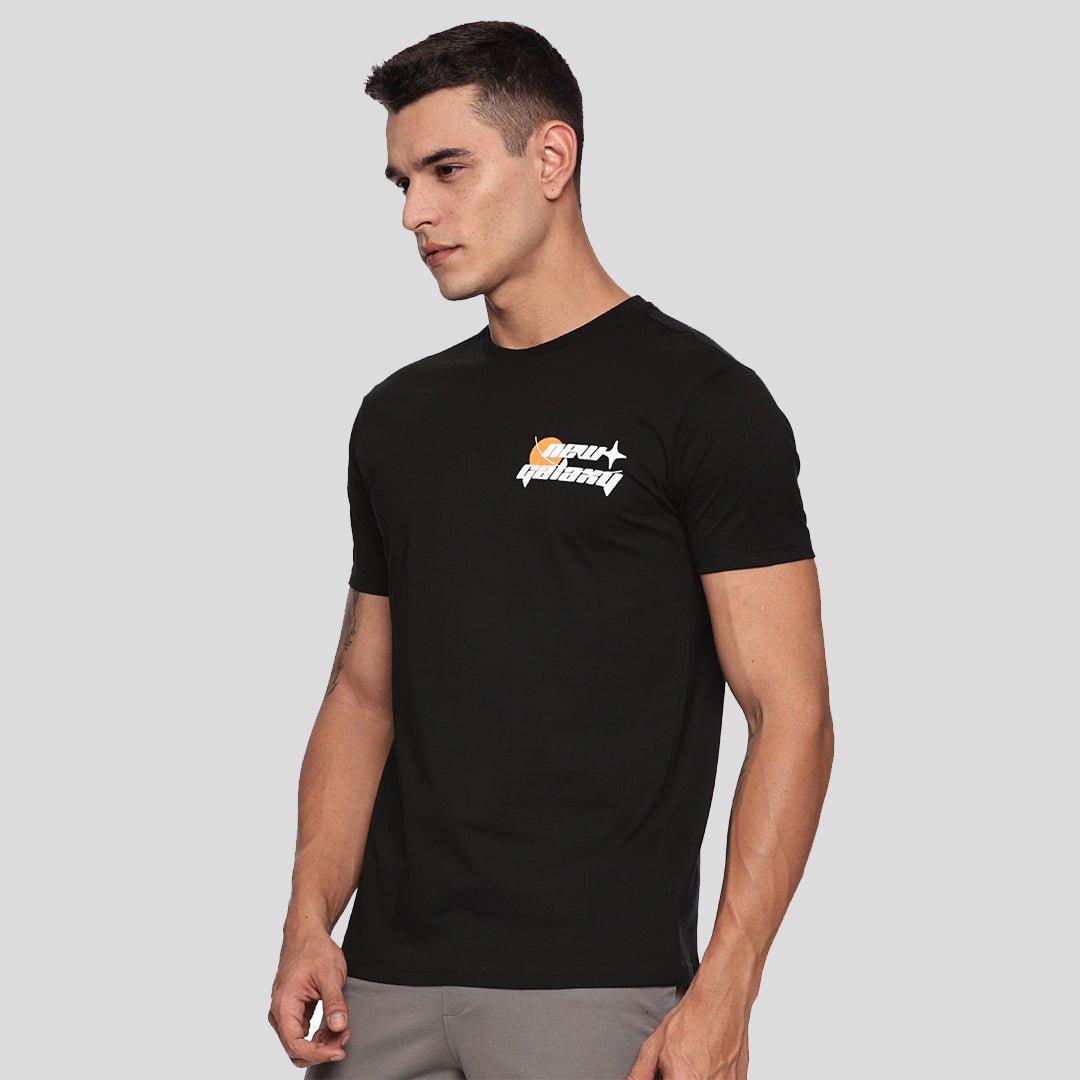 Graphic Printed T-shirt - Black