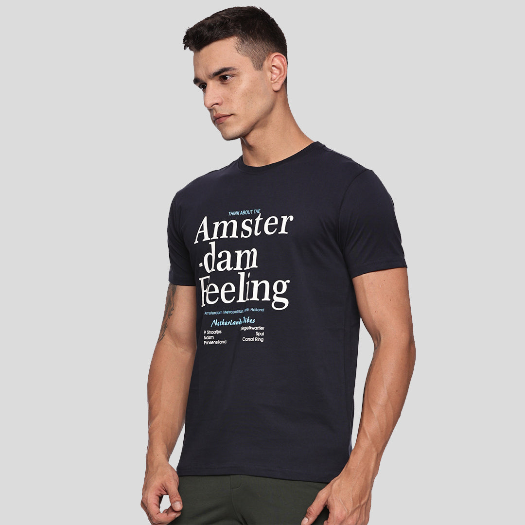 Graphic Printed T-shirt - Submarine Navy