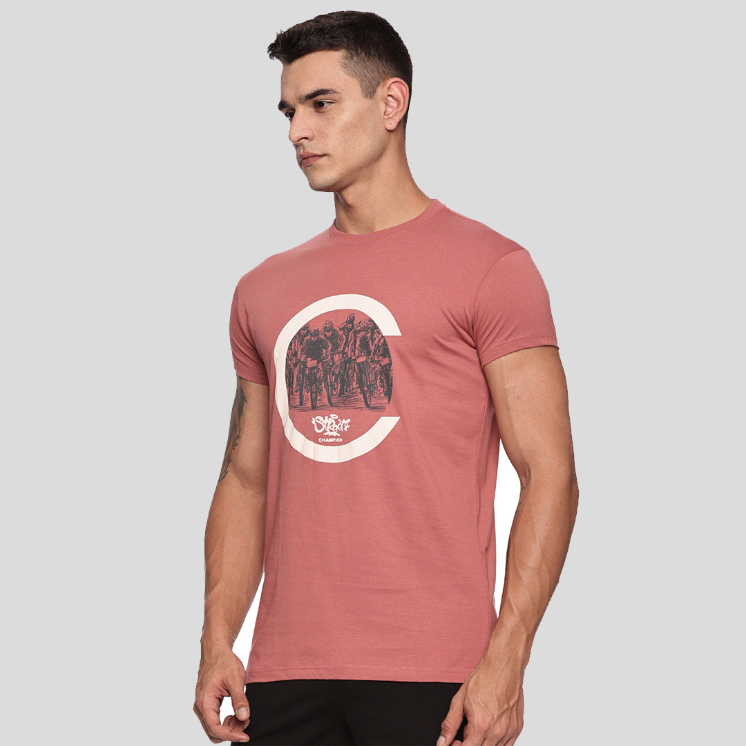 Graphic Printed T-shirt - Chest Nut