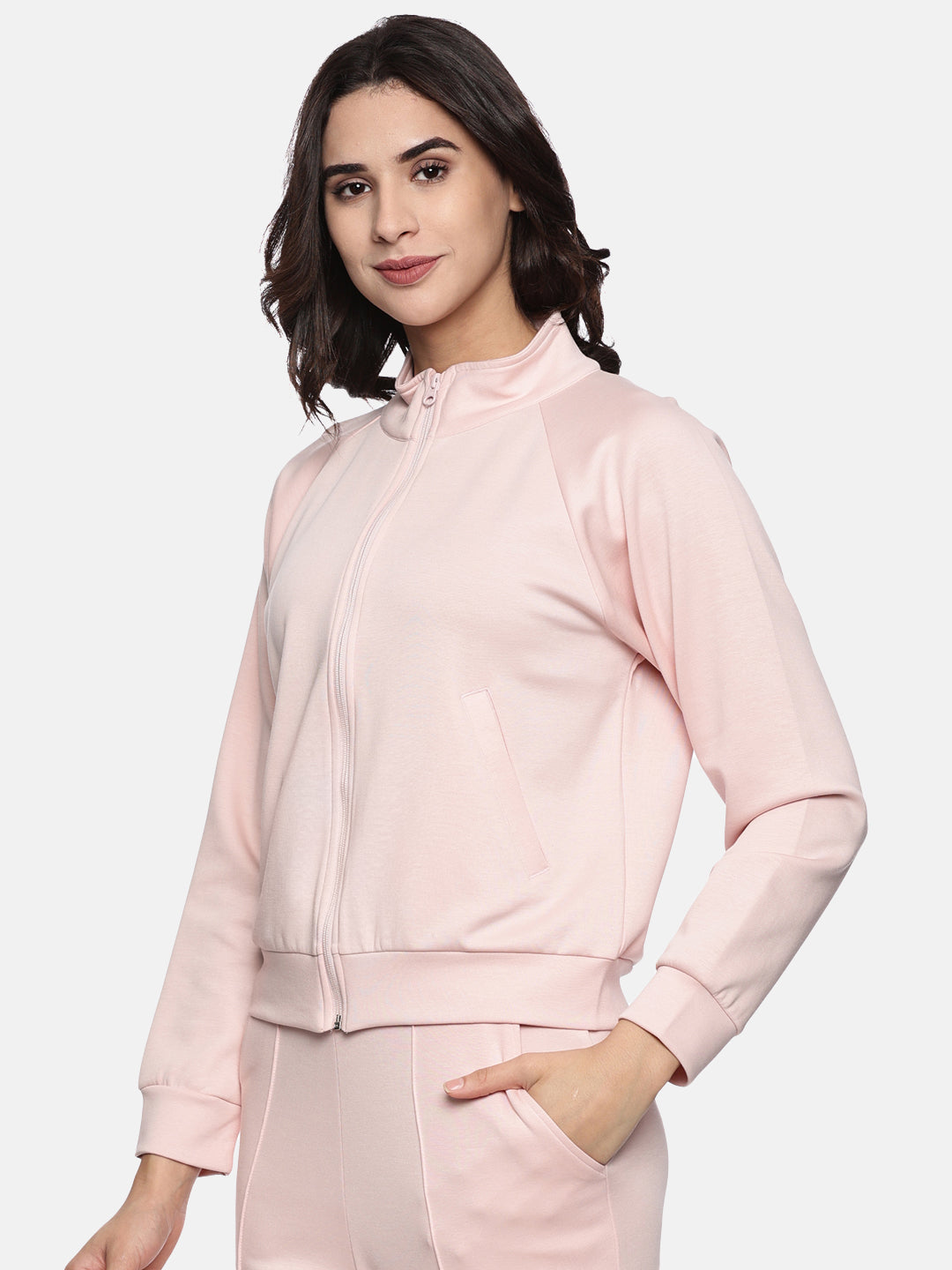 Women's Modal Tech Flex Zip-up Sweatshirt - Bliss Blush