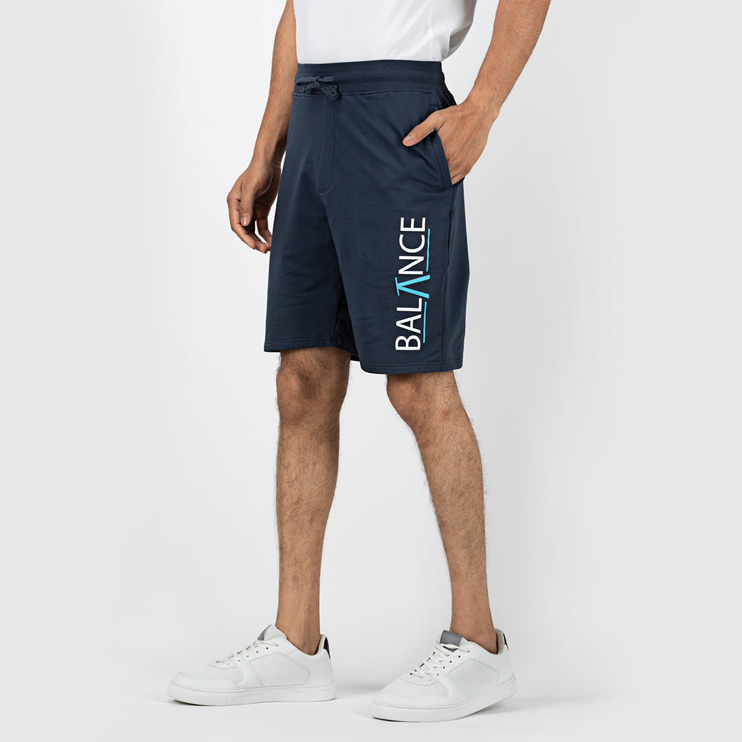 Men's Graphic Printed Shorts - Midnight Navy ( Balance )
