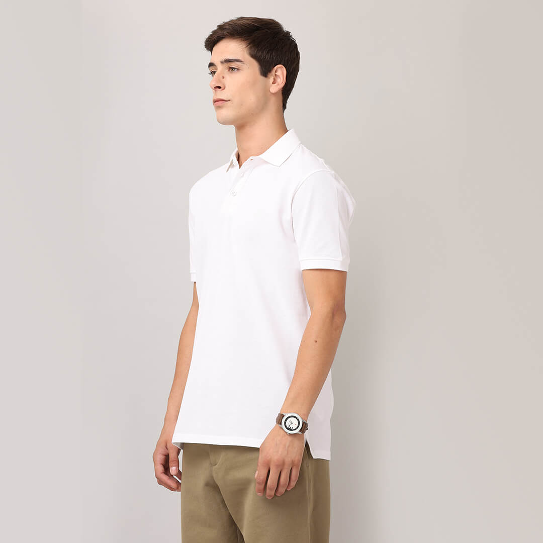 Polo T-Shirts - White