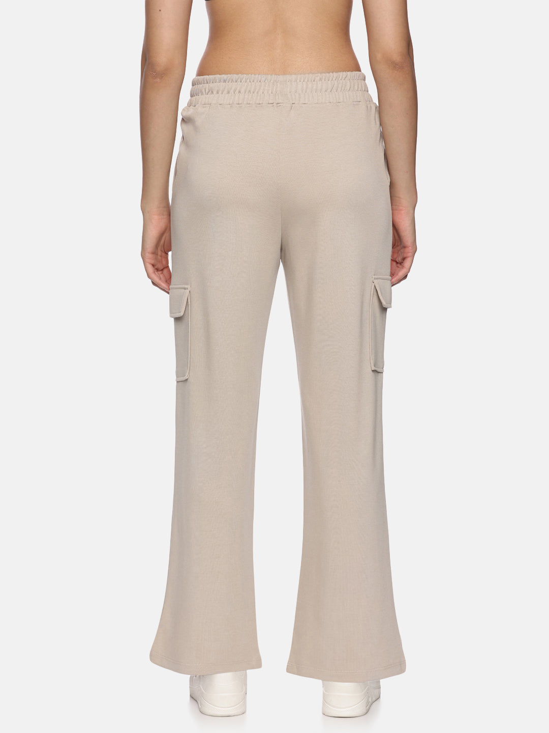 Womens Modal Tech Flex Cargo Pants - Bliss Beige