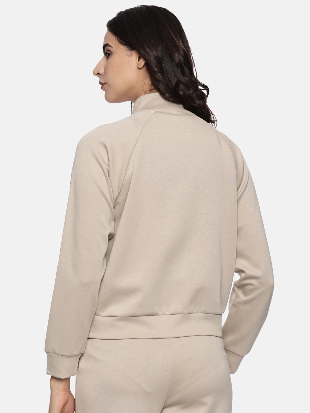 Modal Tech Flex Zip-up Sweatshirt - Bliss Beige