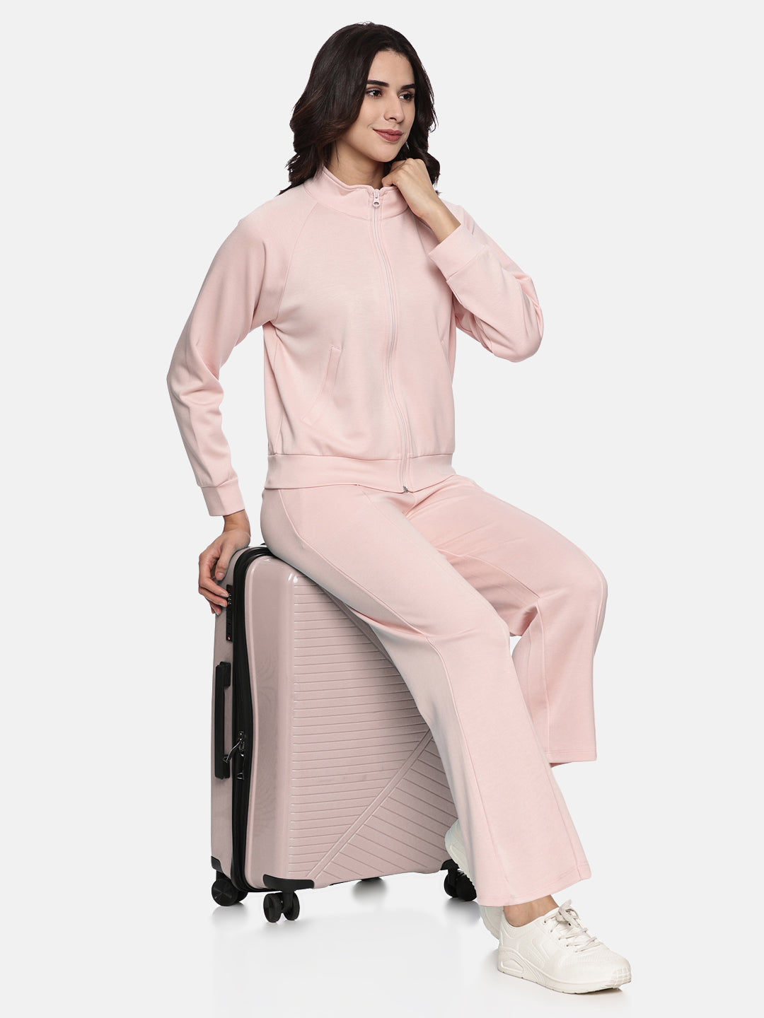 Women's Modal Tech Flex Zip-up Sweatshirt - Bliss Blush