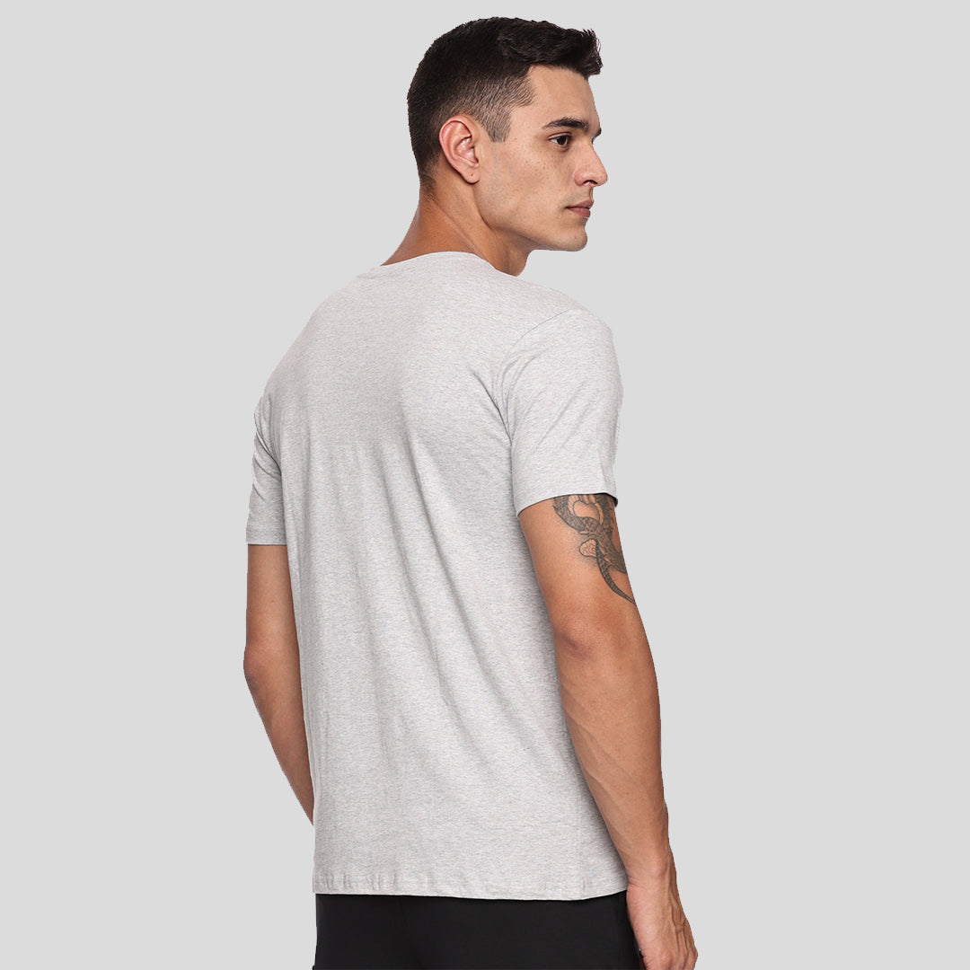 Graphic Printed T-shirt - Heather Grey