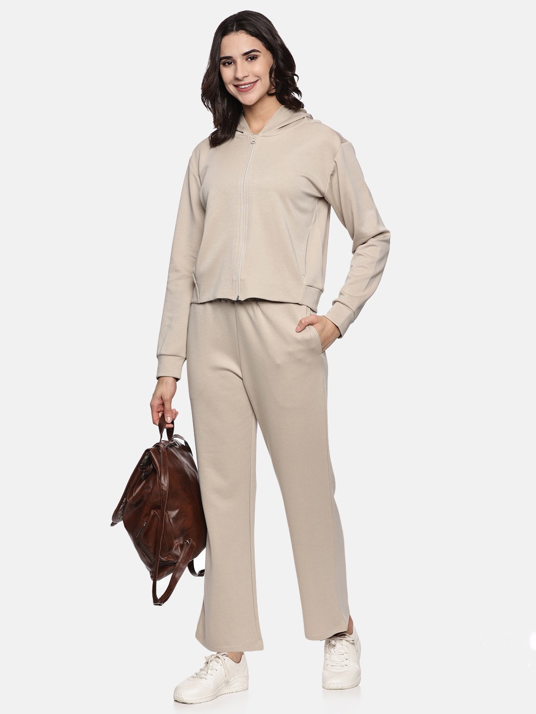 Women's Modal Tech Flex Hoodie - Bliss Beige