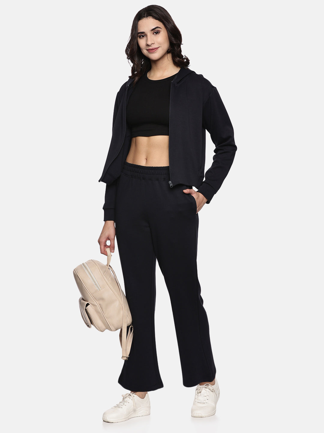 Womens Modal Tech Flex Flare Pants - Pacific Navy