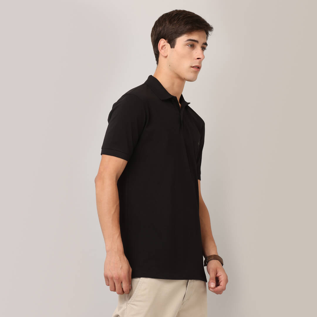 Polo T-Shirts - Black