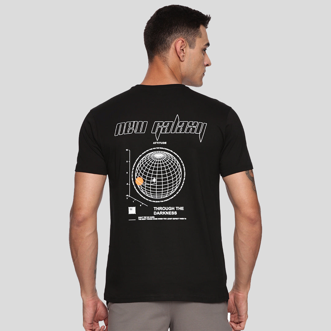 Graphic Printed T-shirt - Black