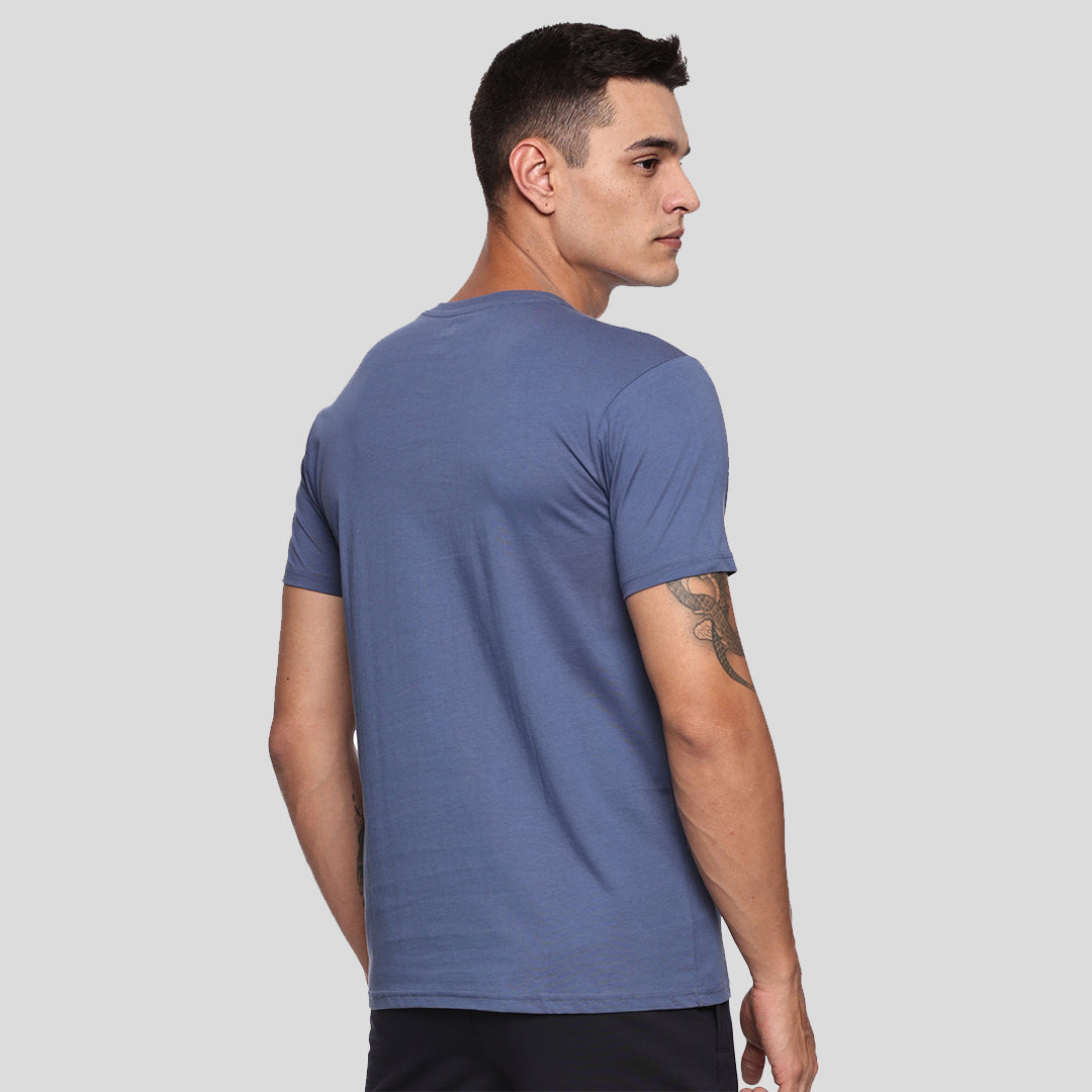 Graphic Printed T-shirt - Candy Blue