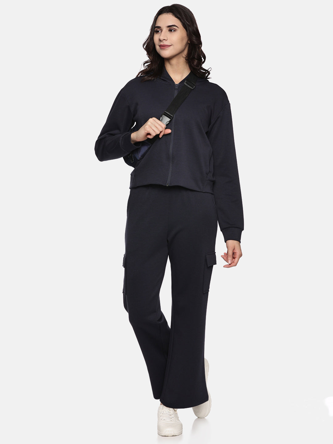 Womens Modal Tech Flex Cargo Pants - Jet Navy