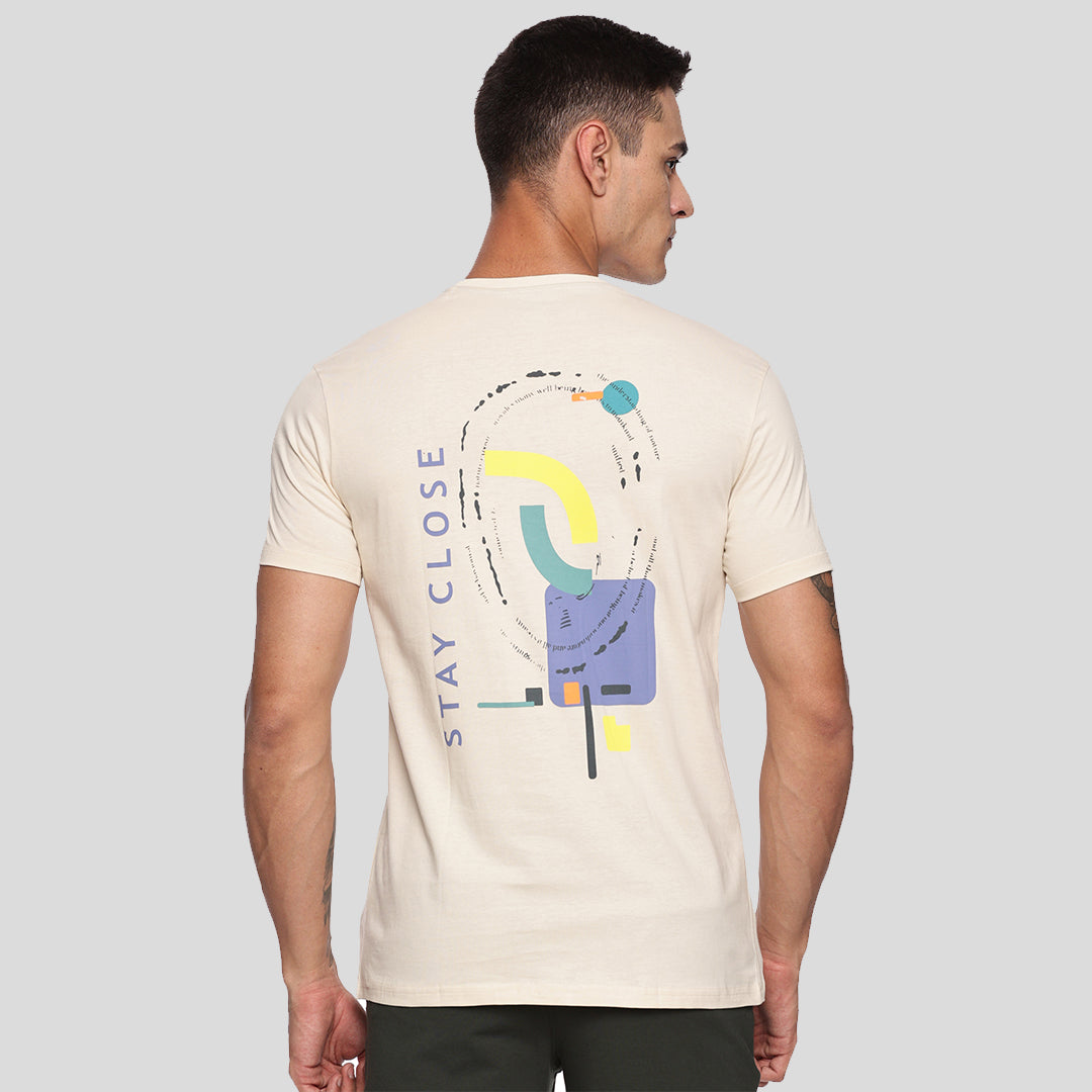 Graphic Printed T-shirt - Oat