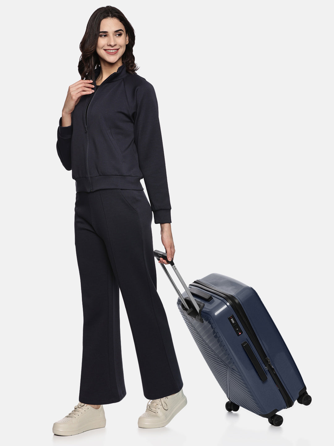 Women's Modal Tech Flex Zip-up Sweatshirt - Jet Navy