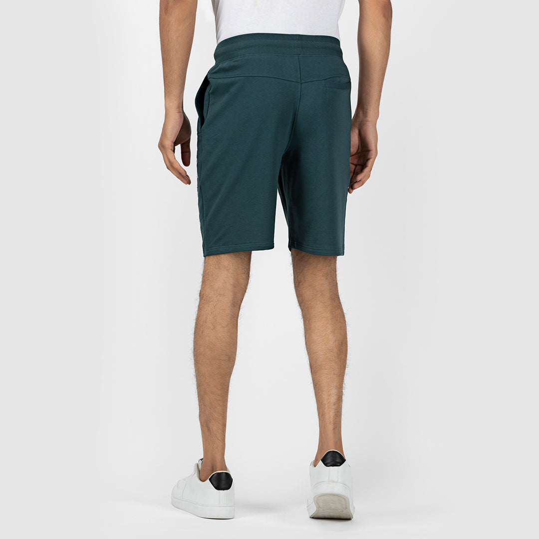 Men's Graphic Printed Shorts - Forest Green ( Elevate )