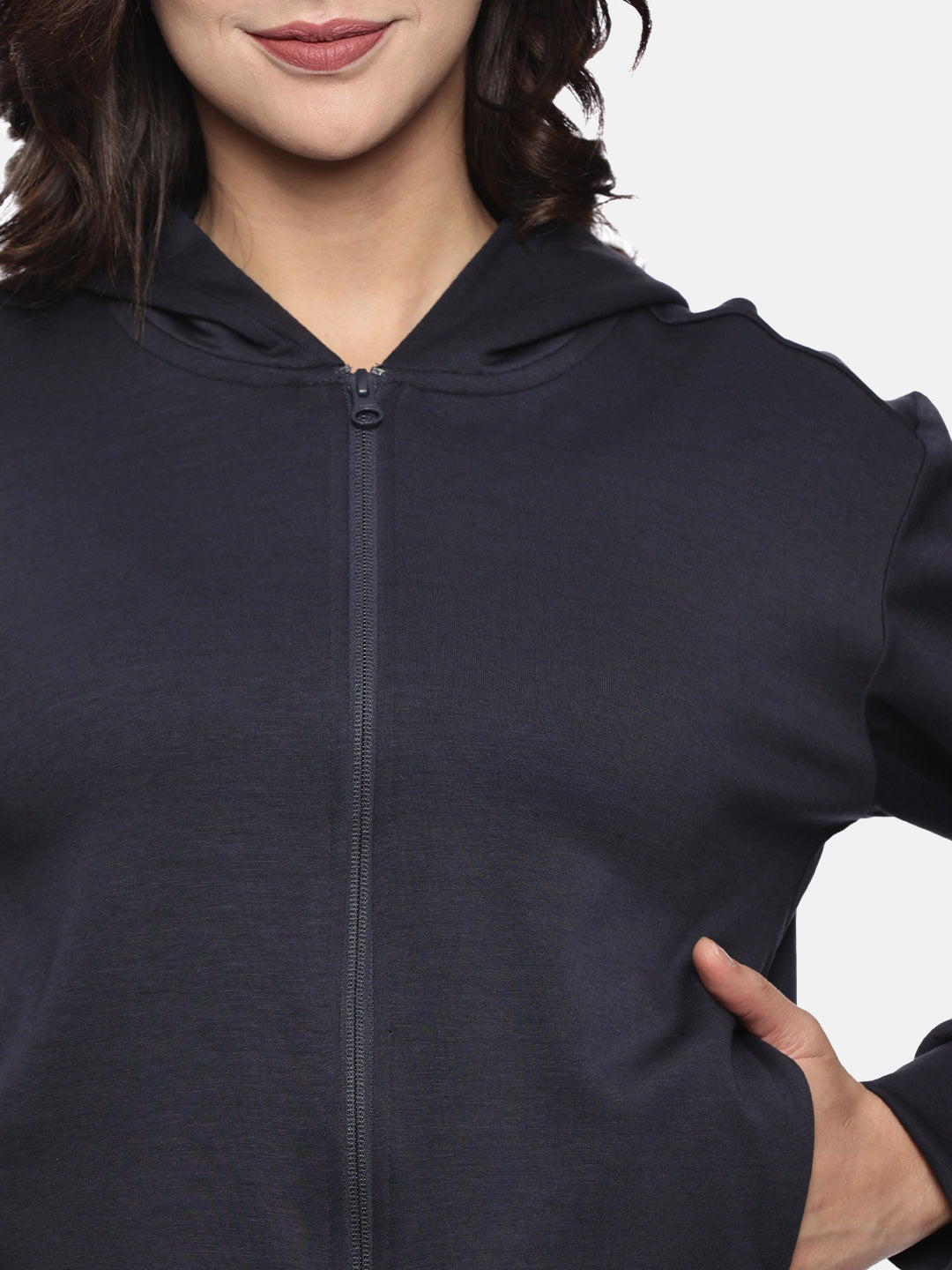 Women's Modal Tech Flex Hoodie - Jet Navy