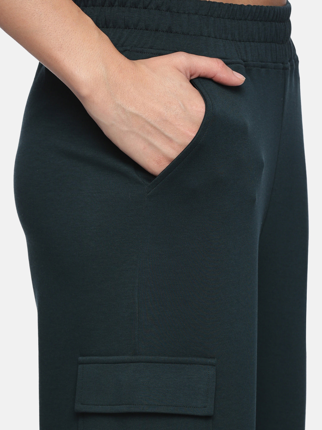 Womens Modal Tech Flex Cargo Pants - Bliss Green