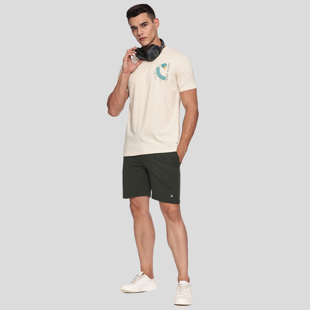 Graphic Printed T-shirt - Oat