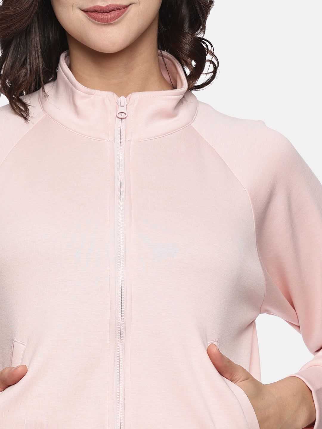 Women's Modal Tech Flex Zip-up Sweatshirt - Bliss Blush