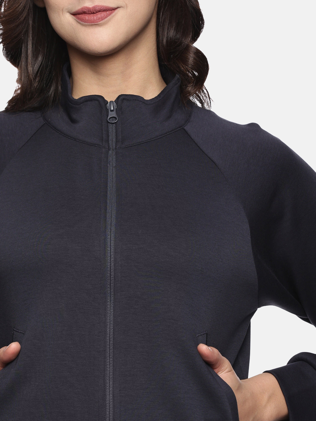 Women's Modal Tech Flex Zip-up Sweatshirt - Jet Navy