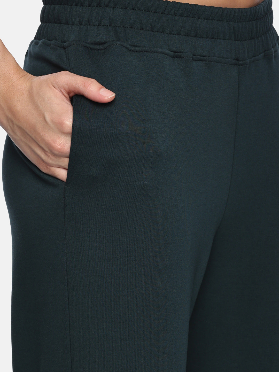 Womens Modal Tech Flex Flare Pants - Bliss Green