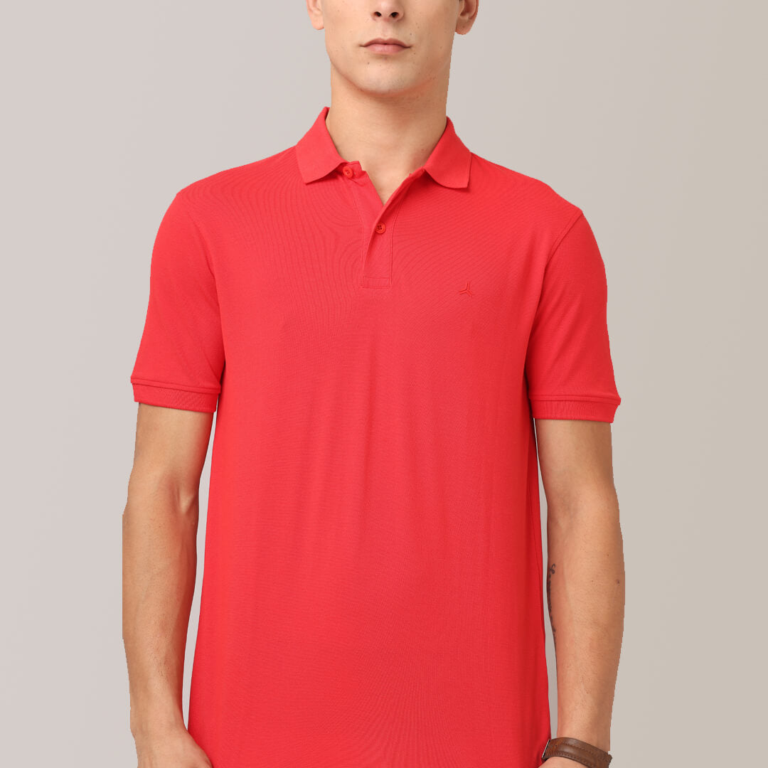 Polo T-Shirts - Red