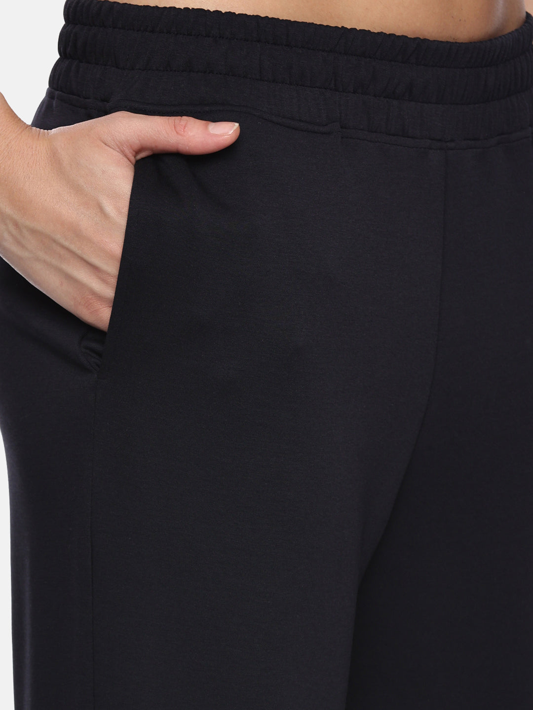 Womens Modal Tech Flex Flare Pants - Pacific Navy