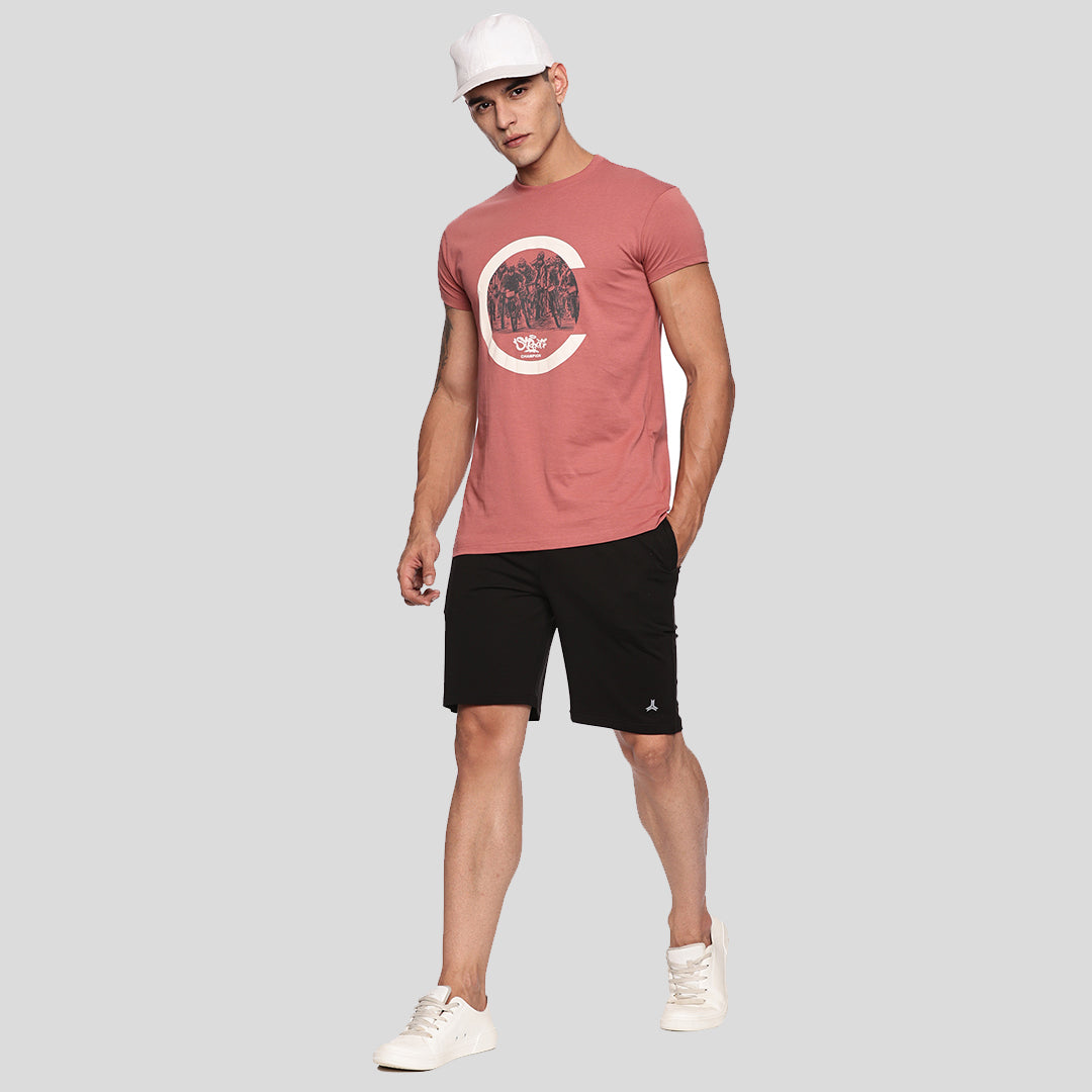 Graphic Printed T-shirt - Chest Nut