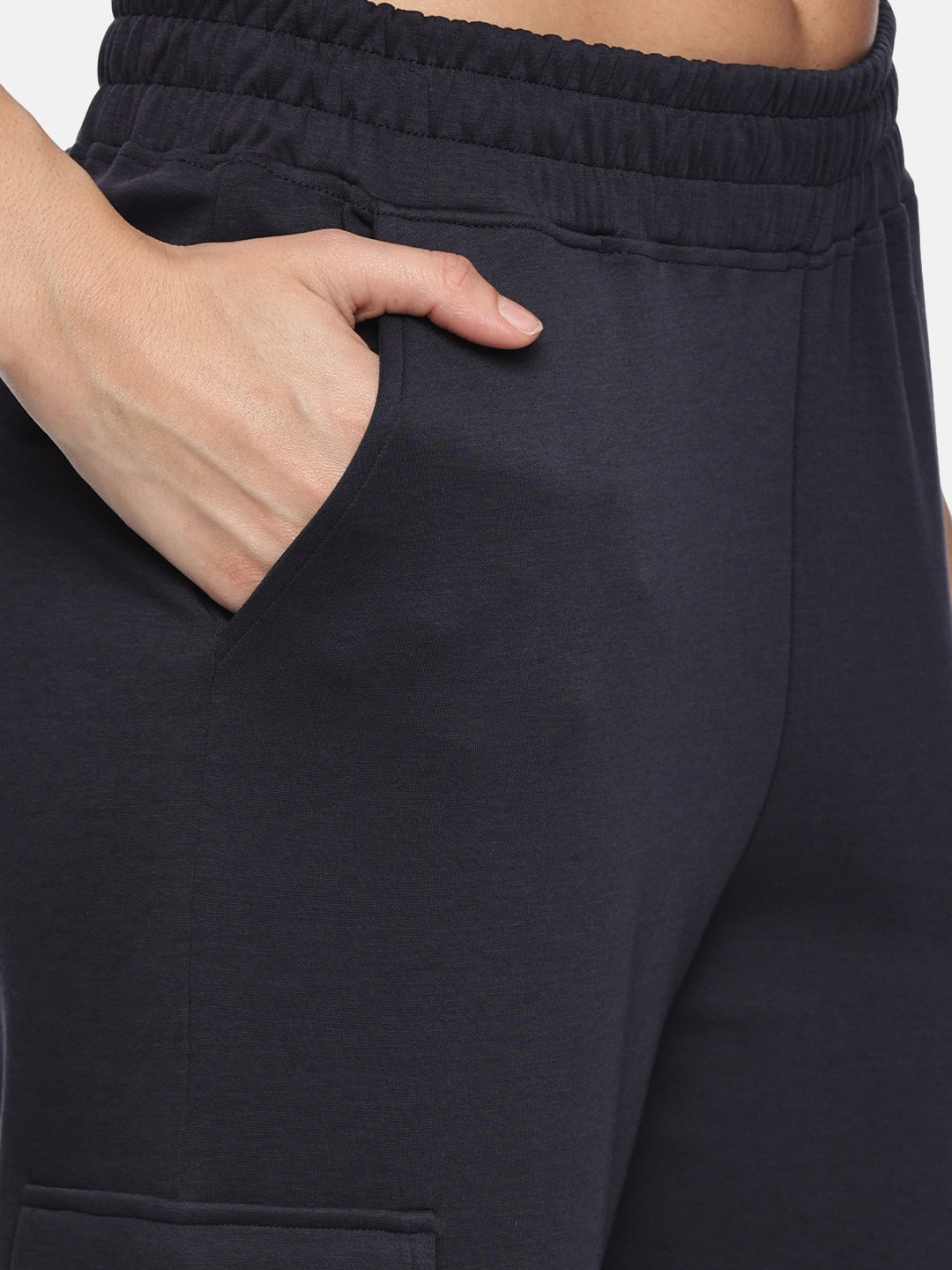 Womens Modal Tech Flex Cargo Pants - Jet Navy