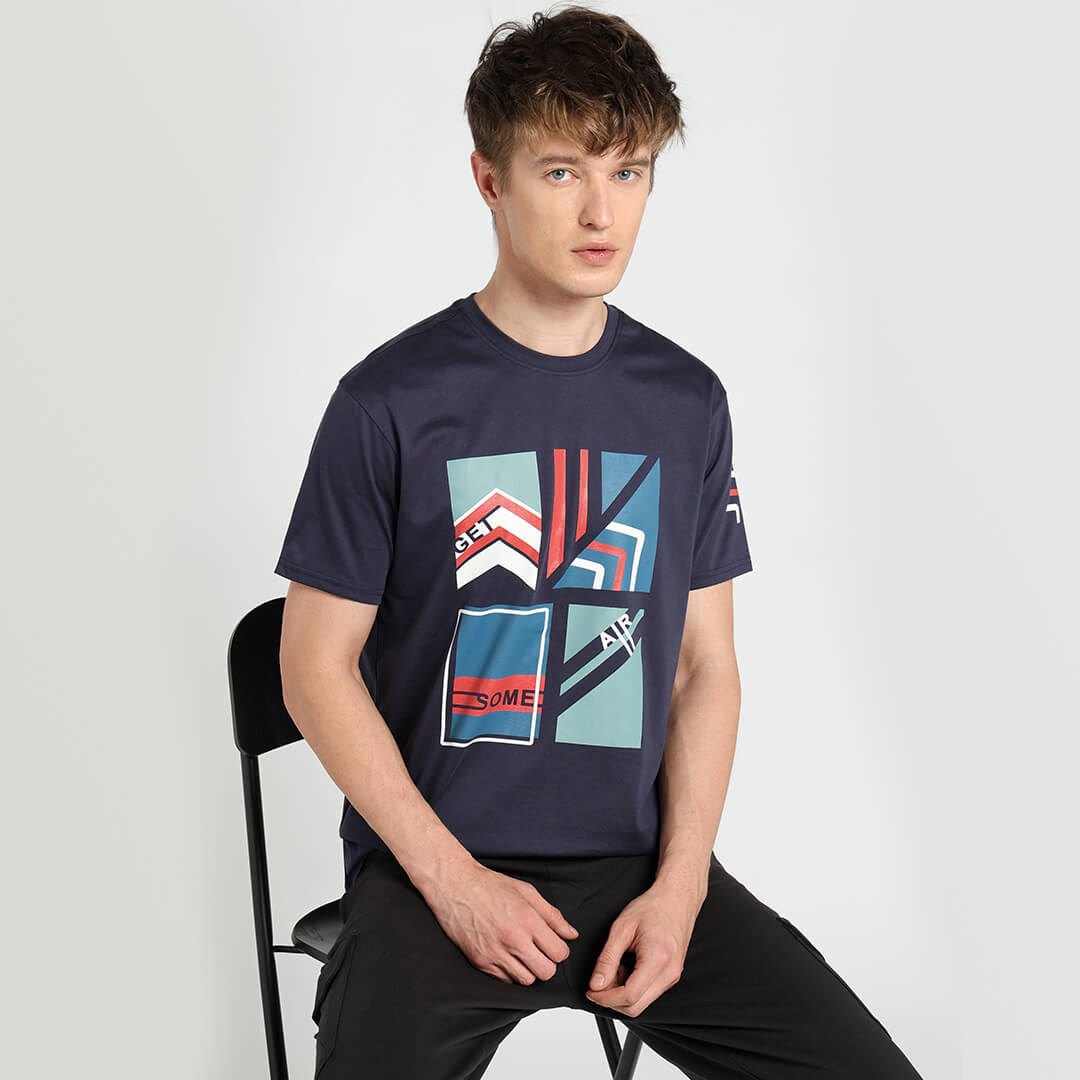 Men's Versatile T-Shirt-Air Navy