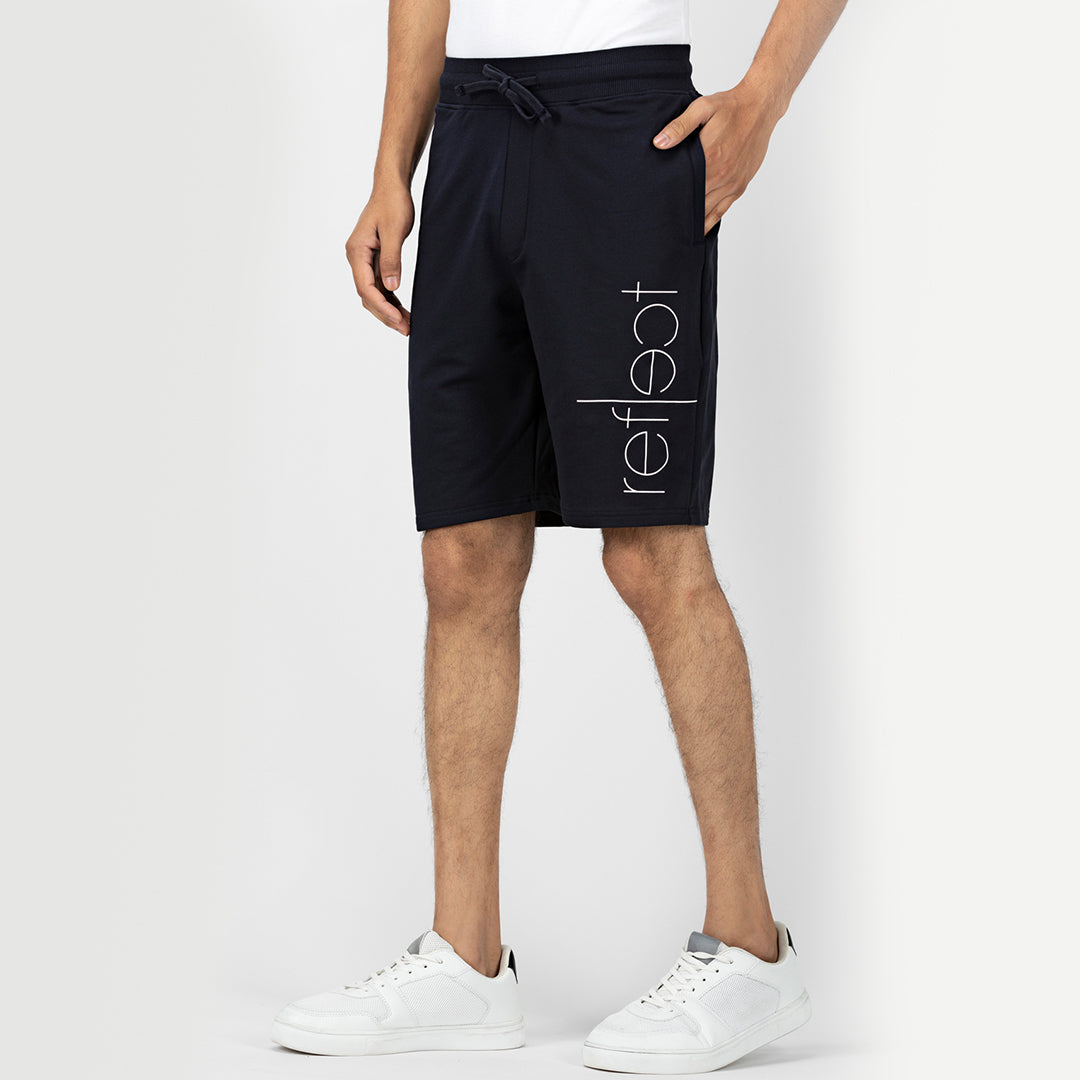 Men's Graphic Printed Shorts - Space Navy ( Reflect )