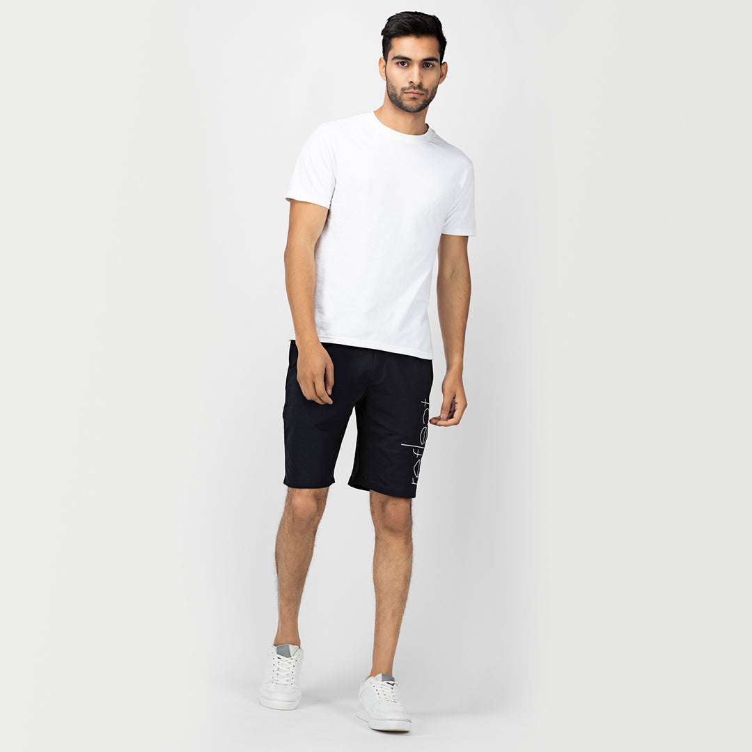 Men's Graphic Printed Shorts - Space Navy ( Reflect )