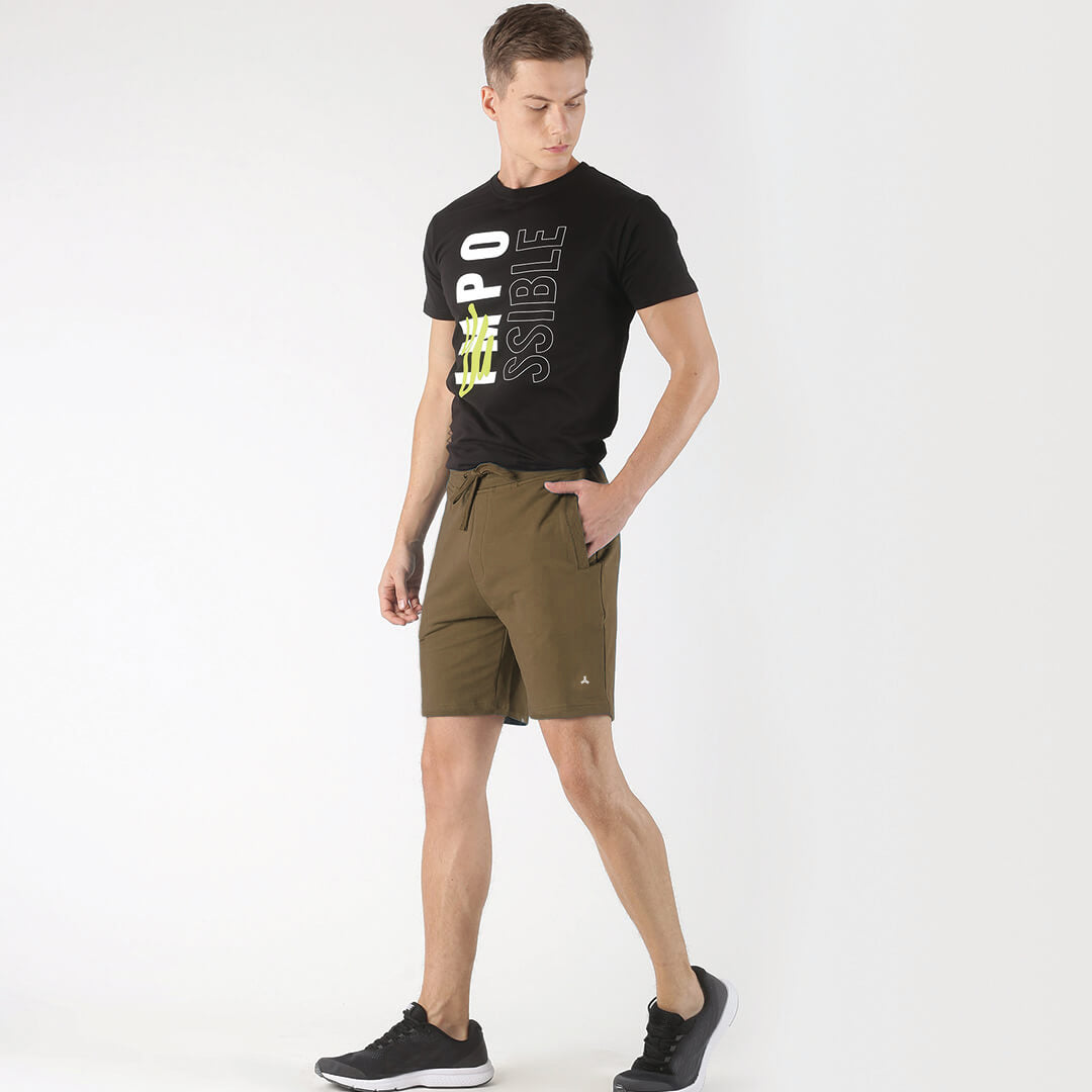 Solid Shorts - Taupe