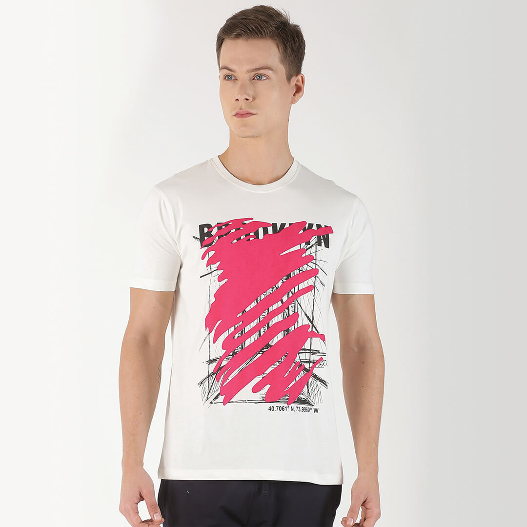 Graphic Printed T-Shirt - Off White