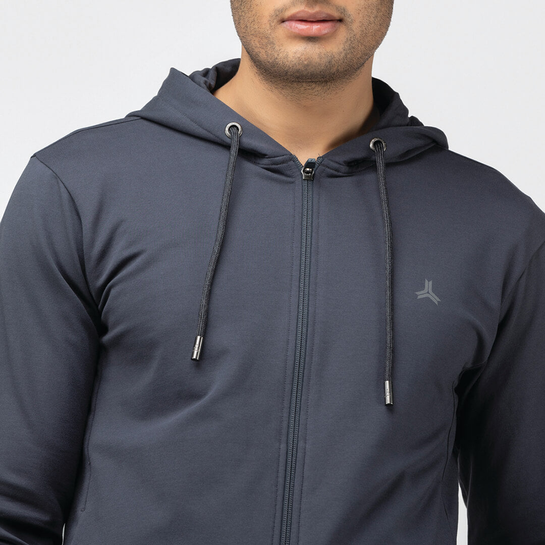 Zipper Hoodie - Charcoal Grey