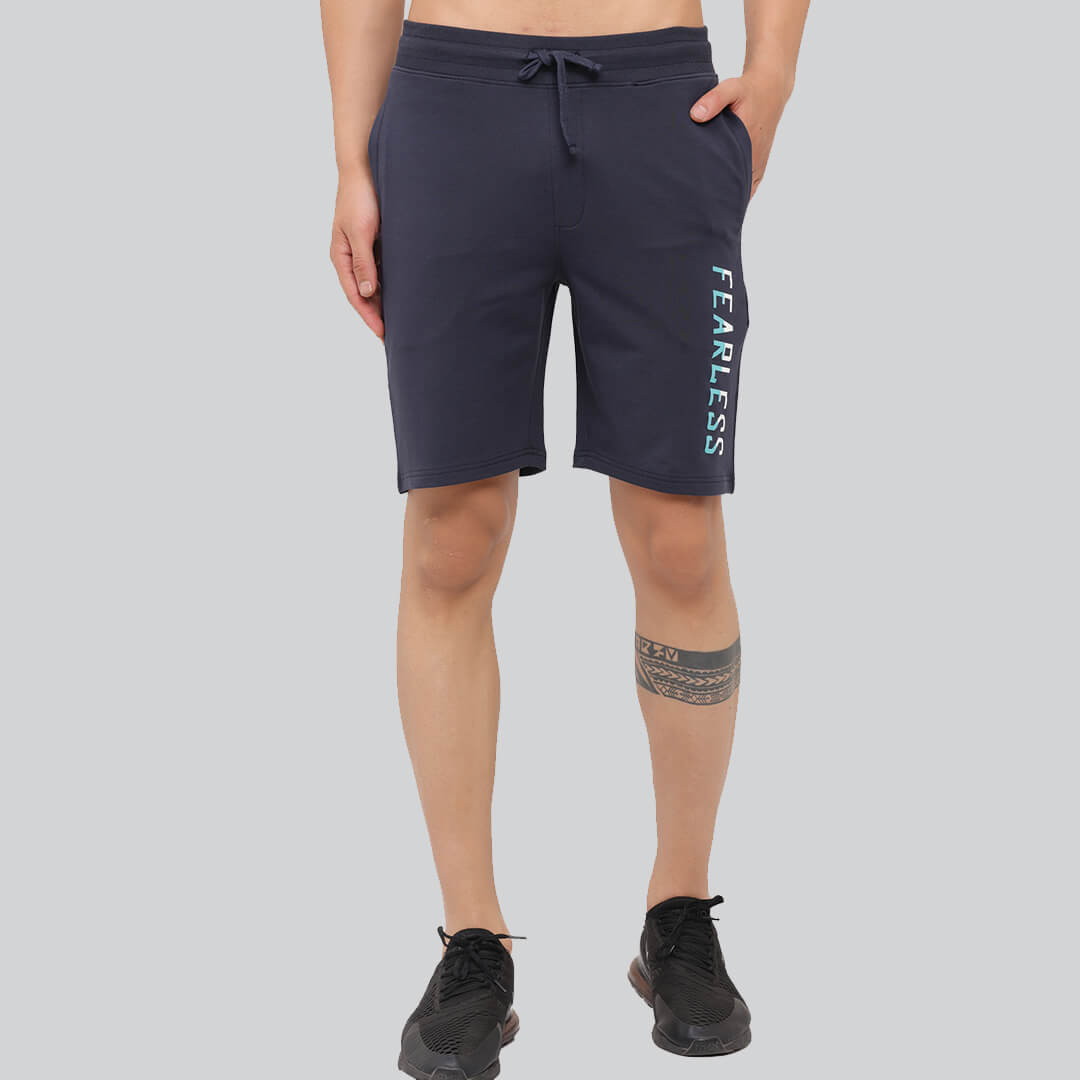 Printed Shorts - Blue Graphite