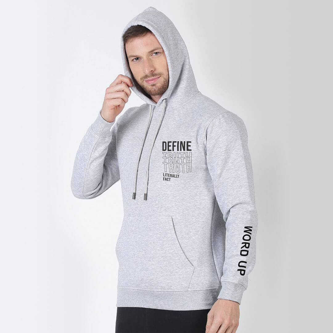 Hoodie Sweatshirt - Heather Grey