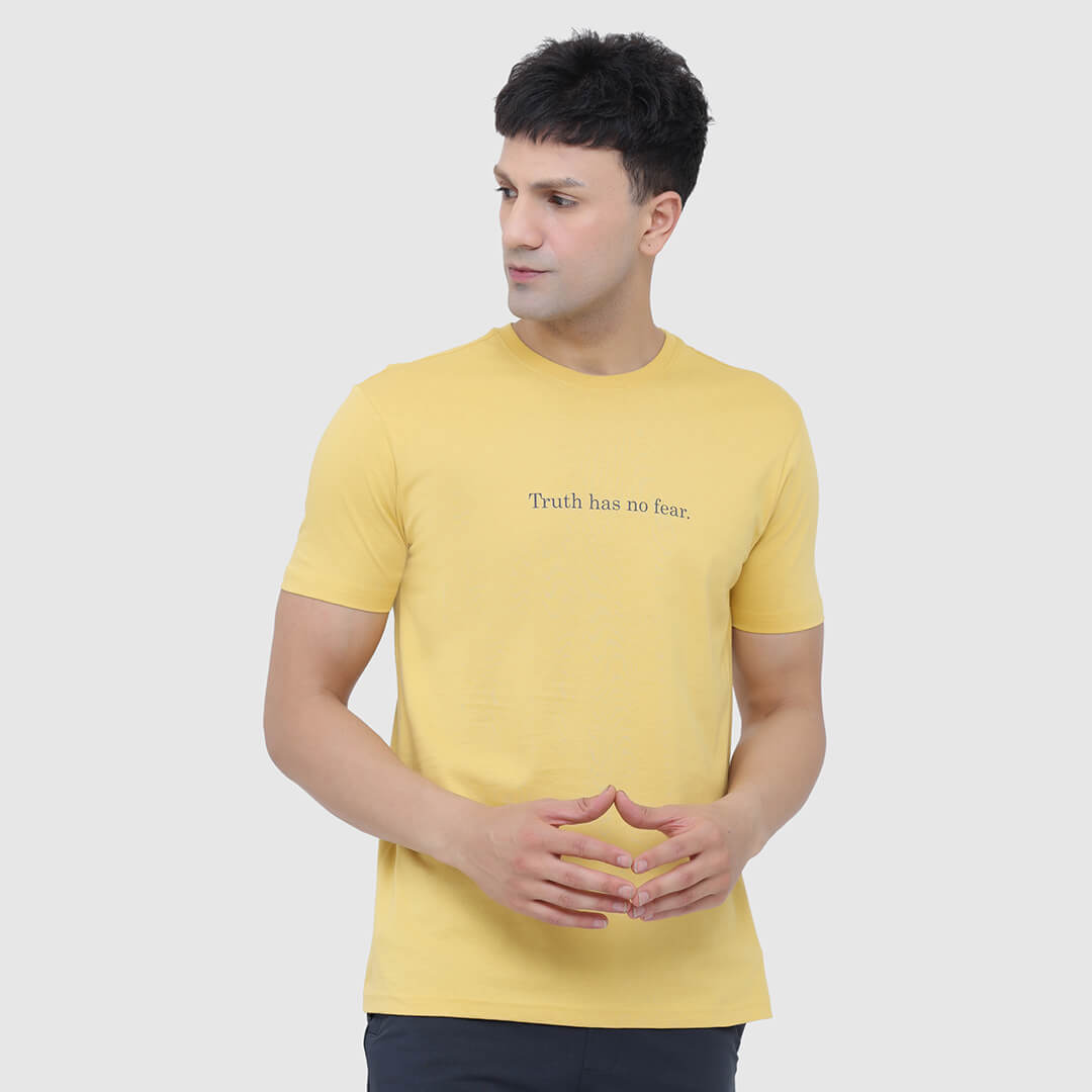 Essential Liner T-shirt-Ocher