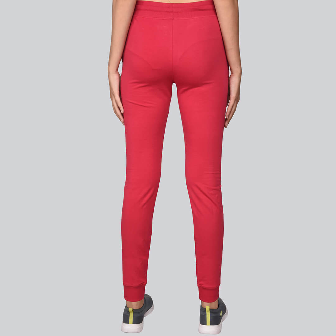 Cuffed Joggers - Cerise Pink