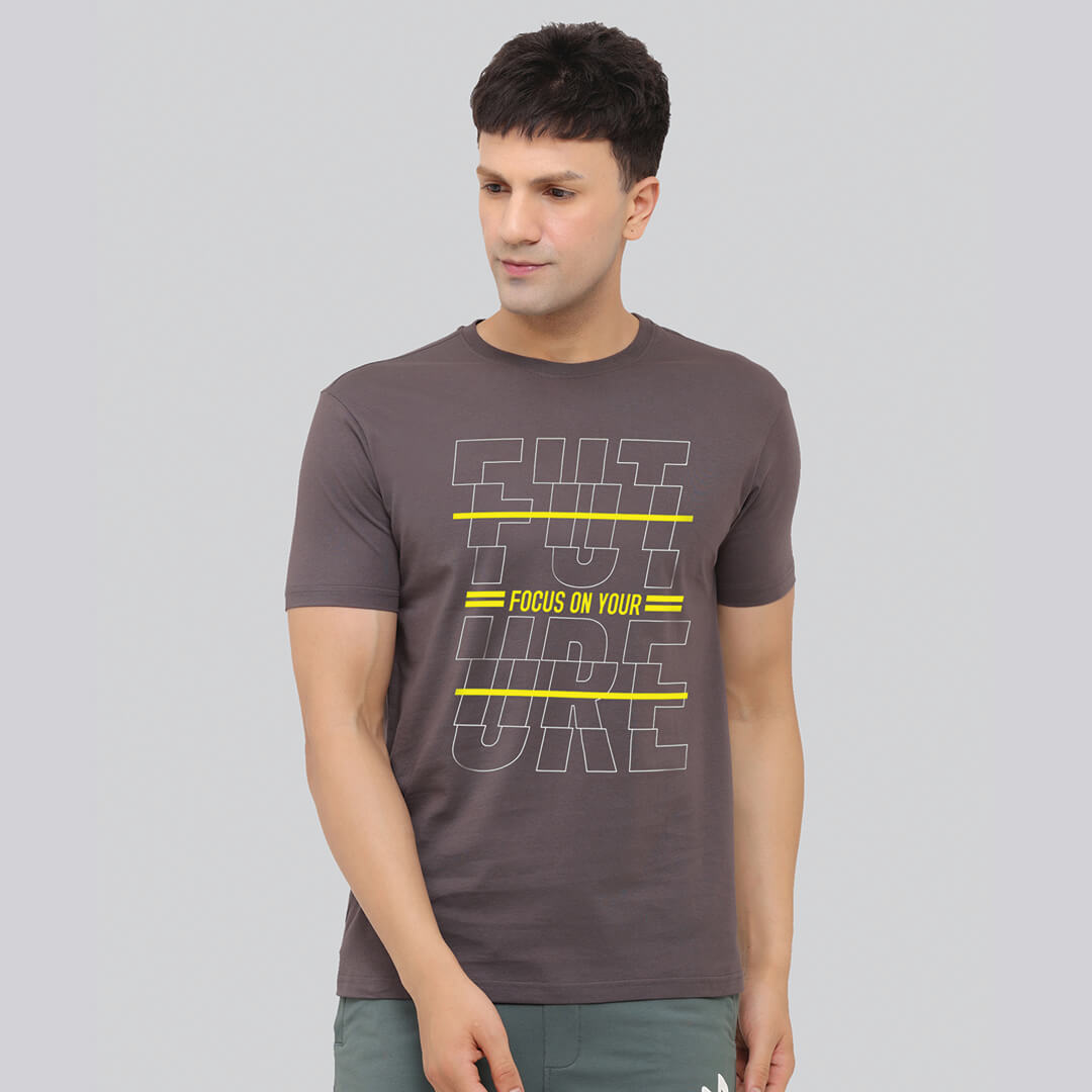 Graphic Printed T-shirt - Anchor Grey