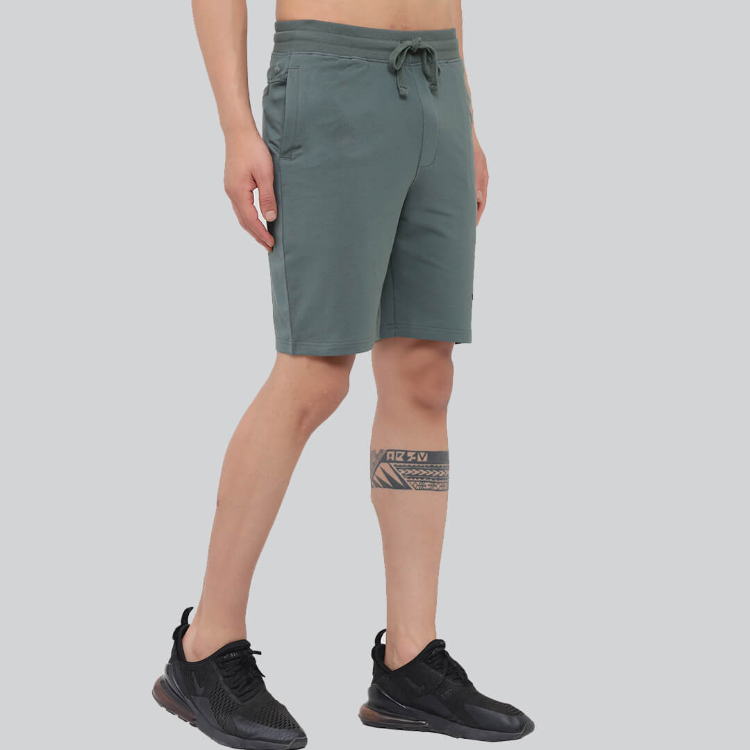 Printed Shorts - Kelp Green